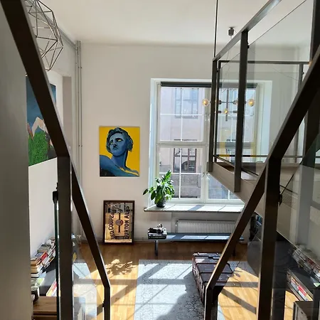 Art Loft In Downtown With Cinema Apartment